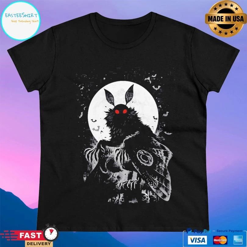 Red Eyed Mothman Moon T-shirts