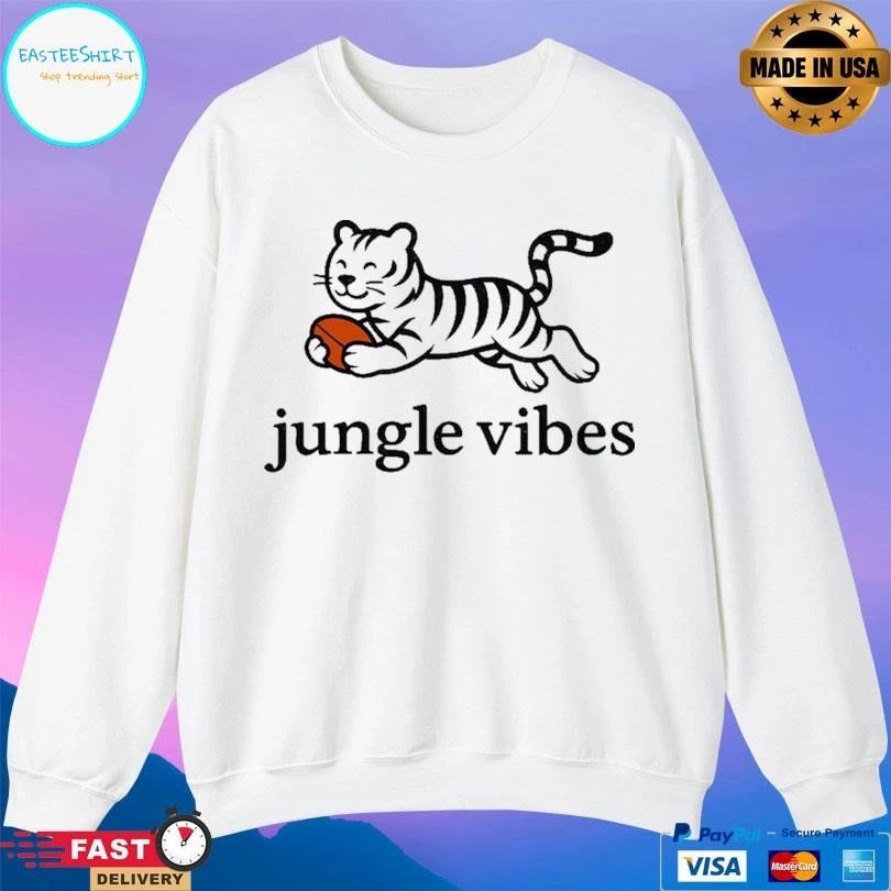 Jungle Vibes Run Wild White Tiger T-shirts