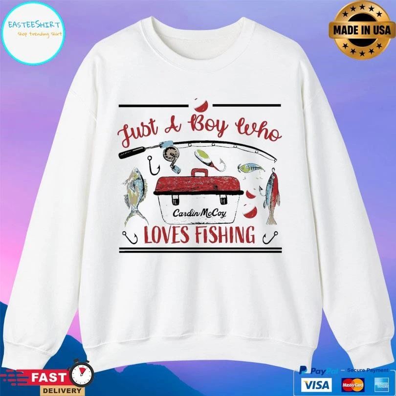 Just A Boy Who Loves Fishing T-shirts