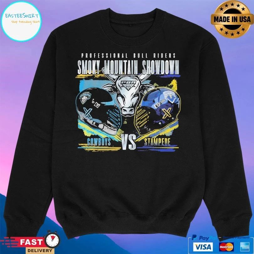 Professional Bull Riders Smoky Mountain Showdown Rivalry Cowboys Vs Stampede T-shirts