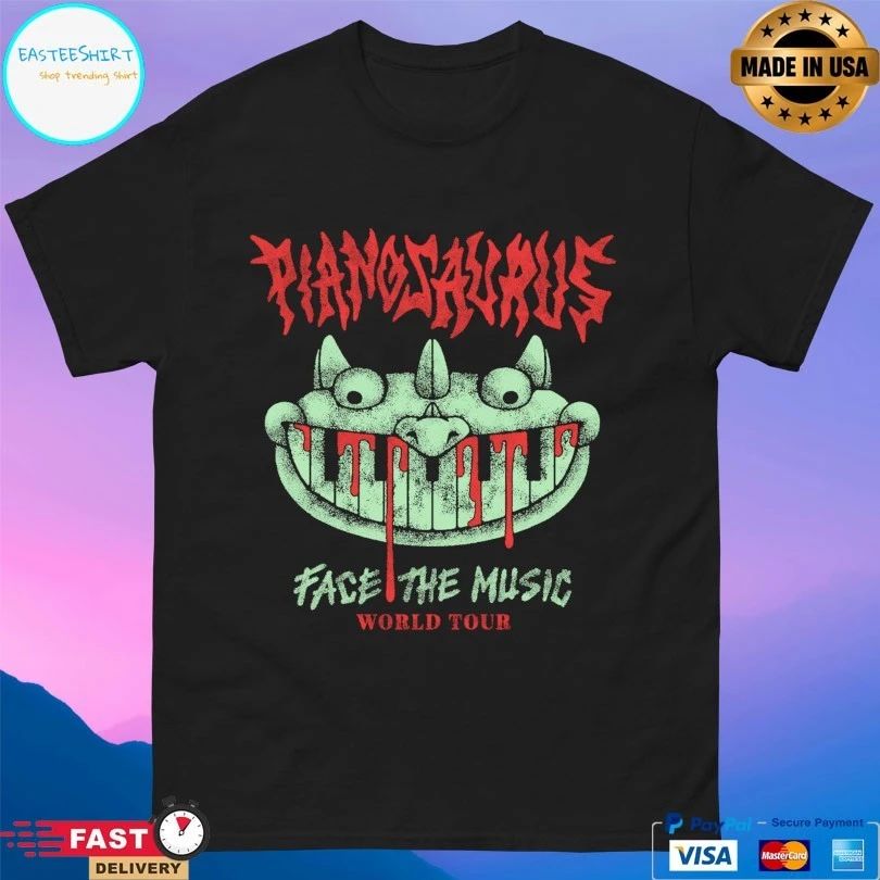 Pianosaurus Face The Music World Tour T-shirts