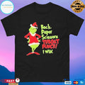 Grinch Rock Paper Scissors Throat Punch I Win Christmas 2025 T-shirts