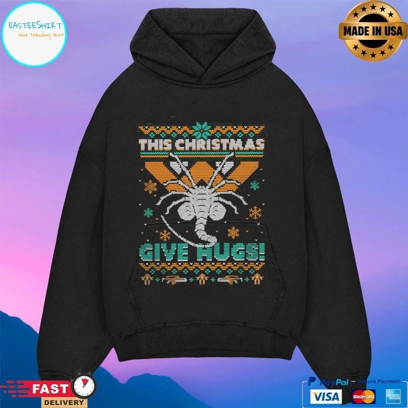This Christmas Give Hugs Ugly Christmas Hugs 2025 T-shirts