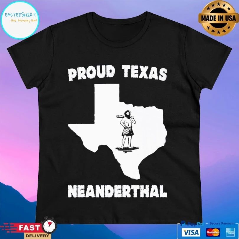 Proud Texas Neanderthal Map T-shirt