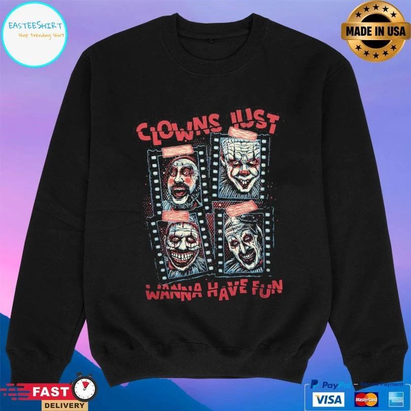 Clowns Just Wanna Have Fun Halloween 2025 T-shirts