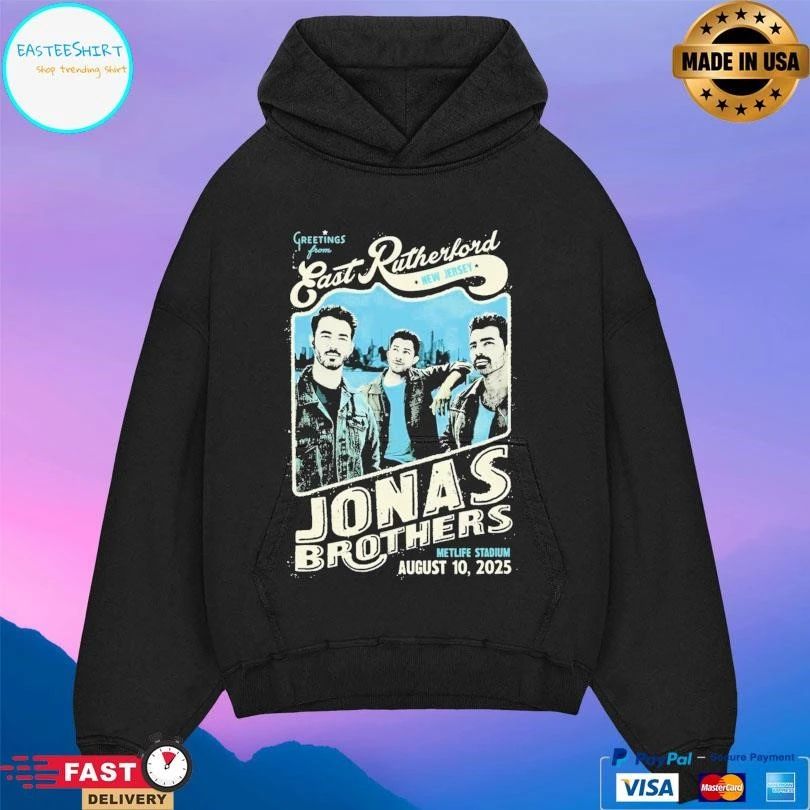 Greetings From East Rutherford New Jersey Jonas Brothers Metlife Stadium August 10 2025 T-shirts