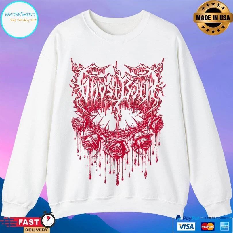 Ghost Bath Rose Thorn Illustration T-shirts