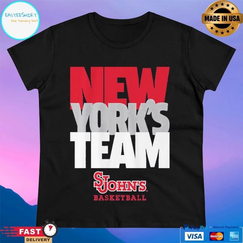 St John’s Red Storm Men’s Basketball New York’s Team Text Stack T-shirts