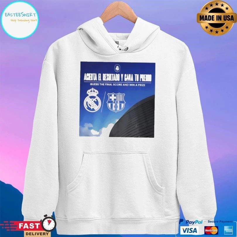 Acierta El Resultado Y Gana Tu Premio Real Madrid And Fc Barcelona T-shirts