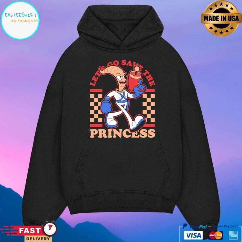 Let’s Go Save The Princess Earthworm T-shirts