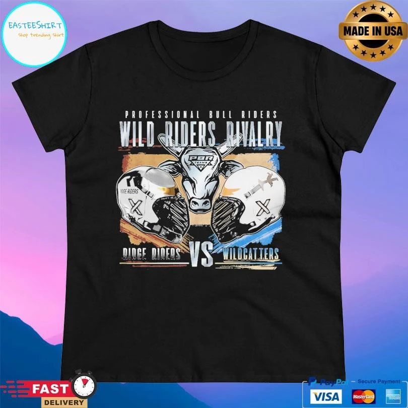 Professional Bull Riders Wild Riders Rivalry Ridge Riders Vs Wildcatters T-shirts