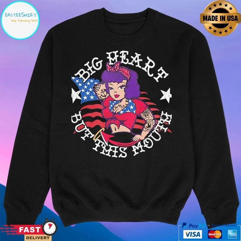 Big Heart But This Mouth 4th Of July Vintage T-shirts