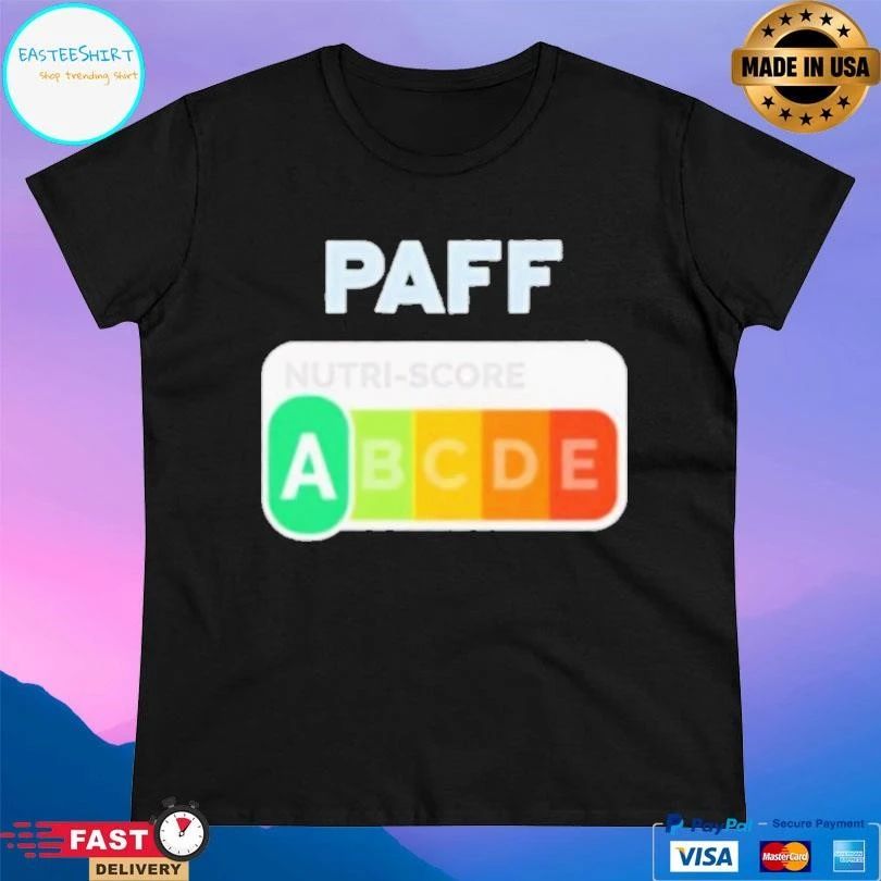 Paff Nutri Score Label T-shirts