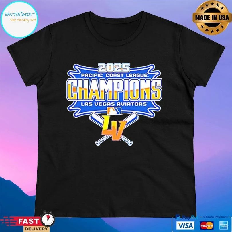 Las Vegas Aviators 2025 Pacific Coast League Champions LV T-shirts