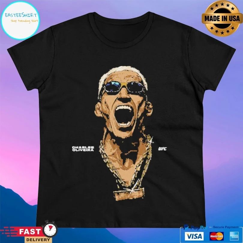 Charles Oliveira UFC Portrait Sunglasses T-shirts