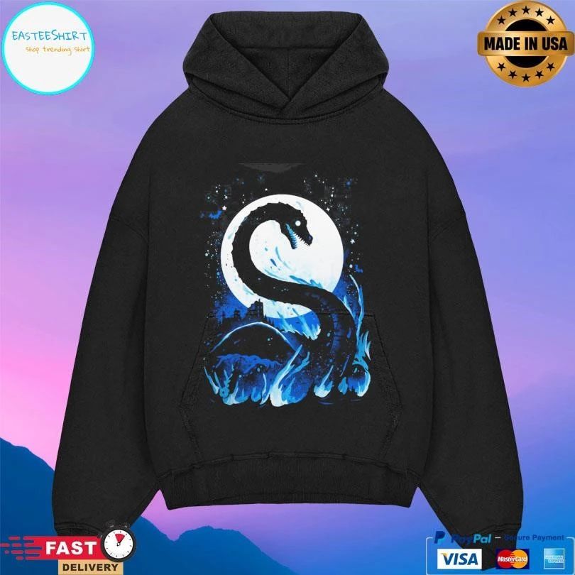 Nessie The Loch Ness Monster Moon T-shirts