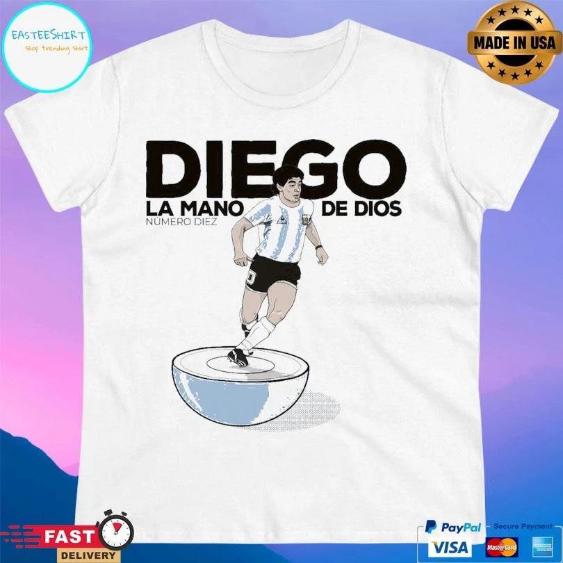 Diego Subbuteo La Mano De Dios Numero Diez T-shirts