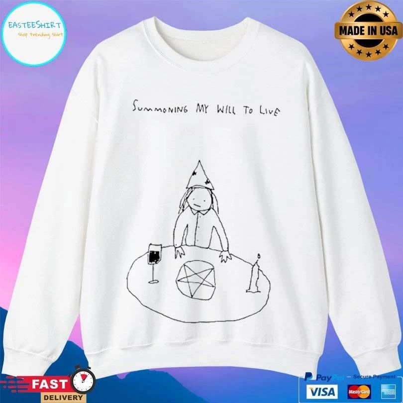 Classic Summoning My Will To Live Drawing T-shirts