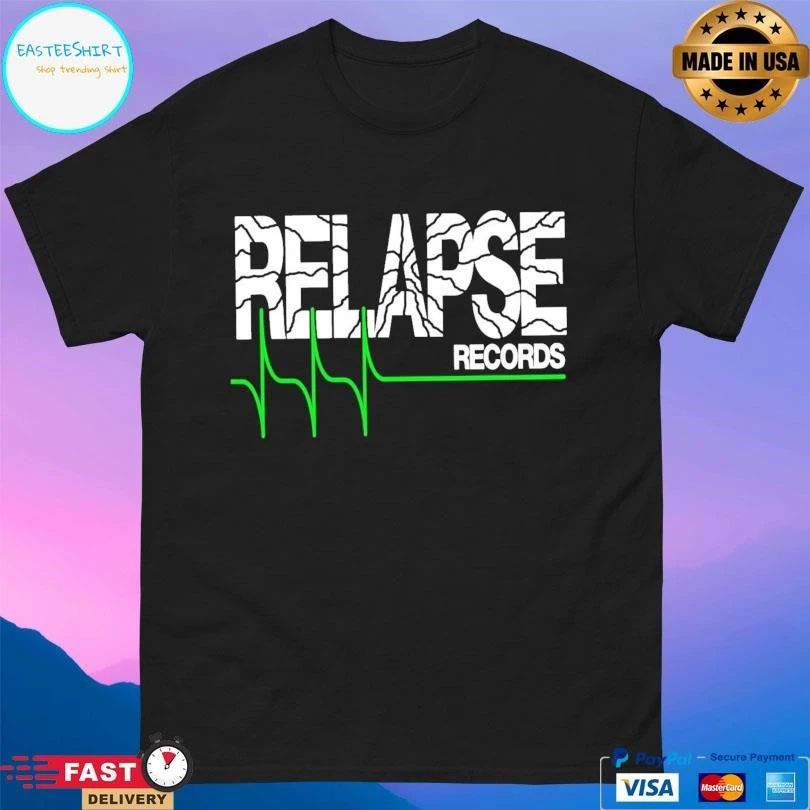 Relapse Records Cracked Logo T-shirts