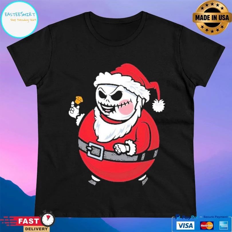 Big Kid Santa Skellington Christmas 2025 T-shirts