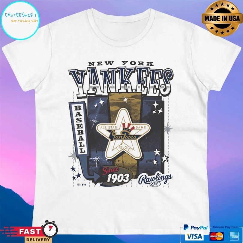 New York Yankees Baseball Since 1903 Cooperstown Rawlings Poster ’47 Foundation T-shirt