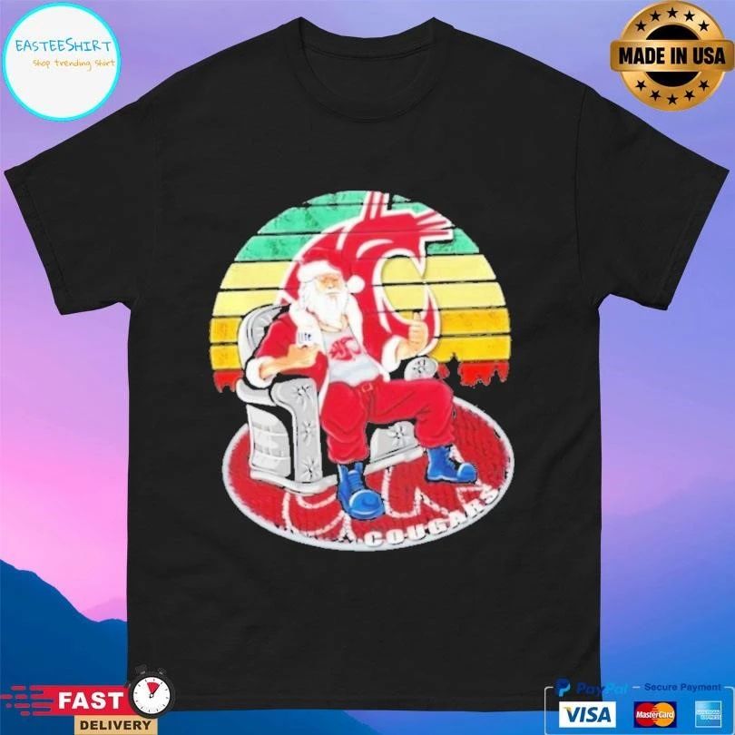 Washington State Cougars X Santa Claus Christmas Vintage T-shirts