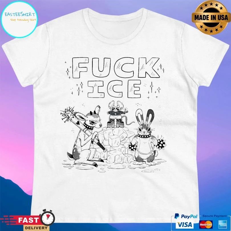 Anti Fuck Ice Gecko Sketch T-shirts