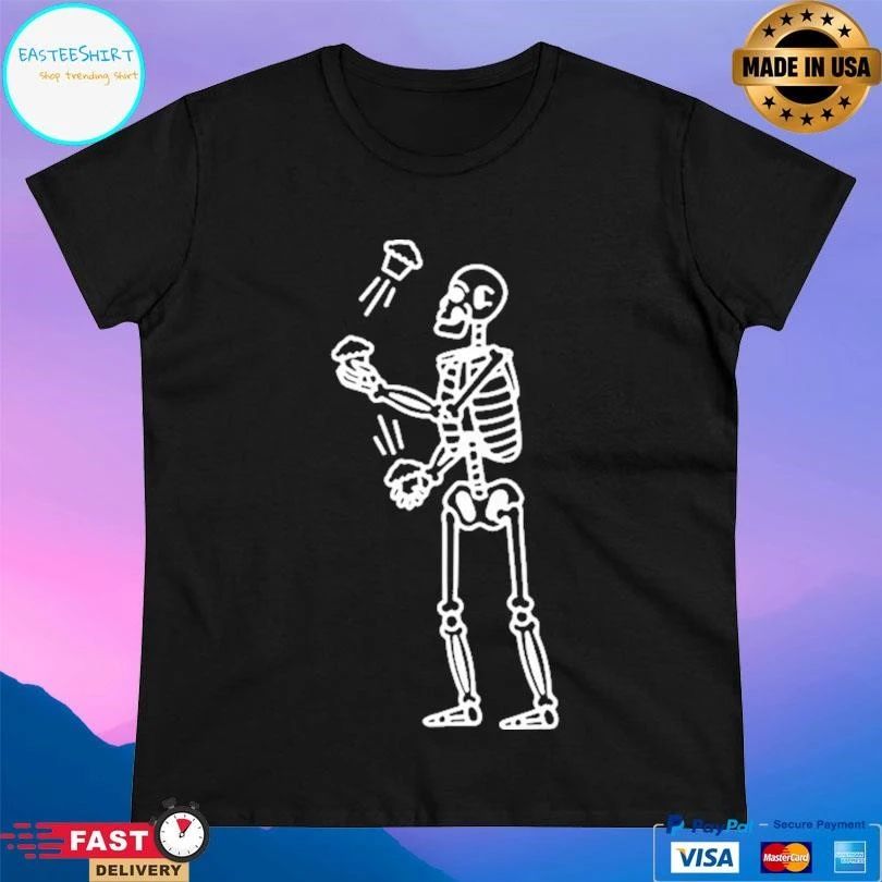 Juggling Skeleton Jonny Cupcakes T-shirts