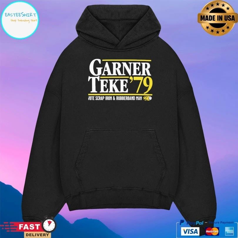 Garner Teke ’79 Vote Scrap Iron And Rubberband Man T-shirt
