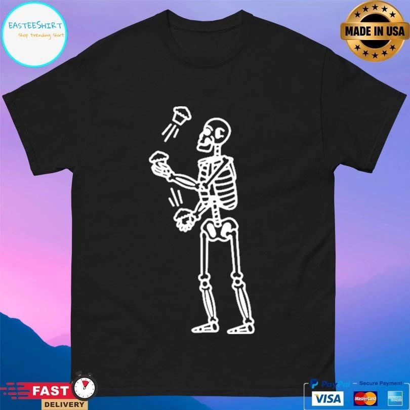Juggling Skeleton Jonny Cupcakes T-shirts