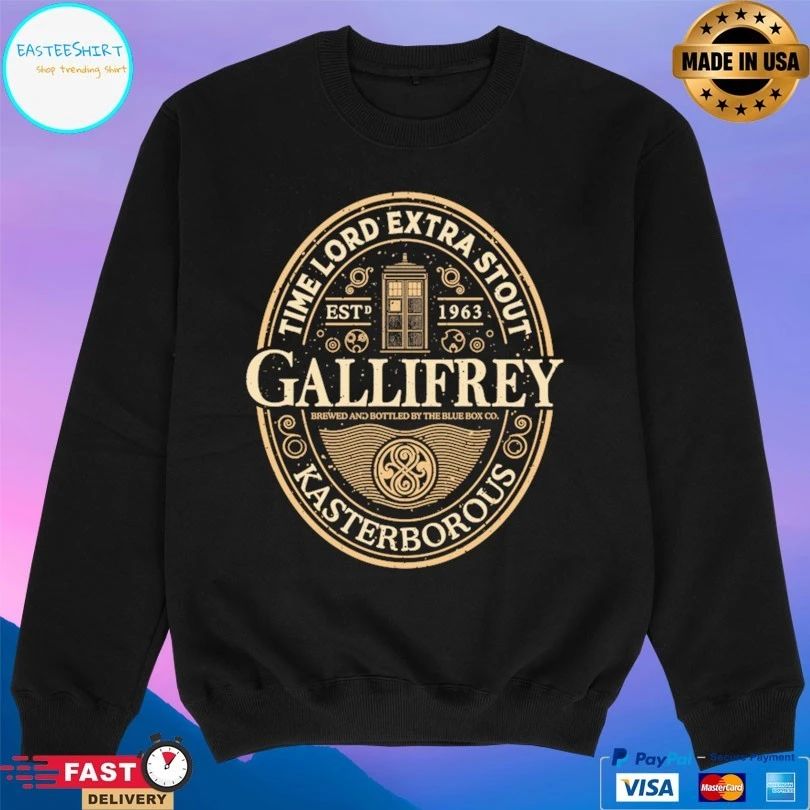 Gallifrey Time Lord Extra Stout Kasterborous Estd 1963 T-shirt