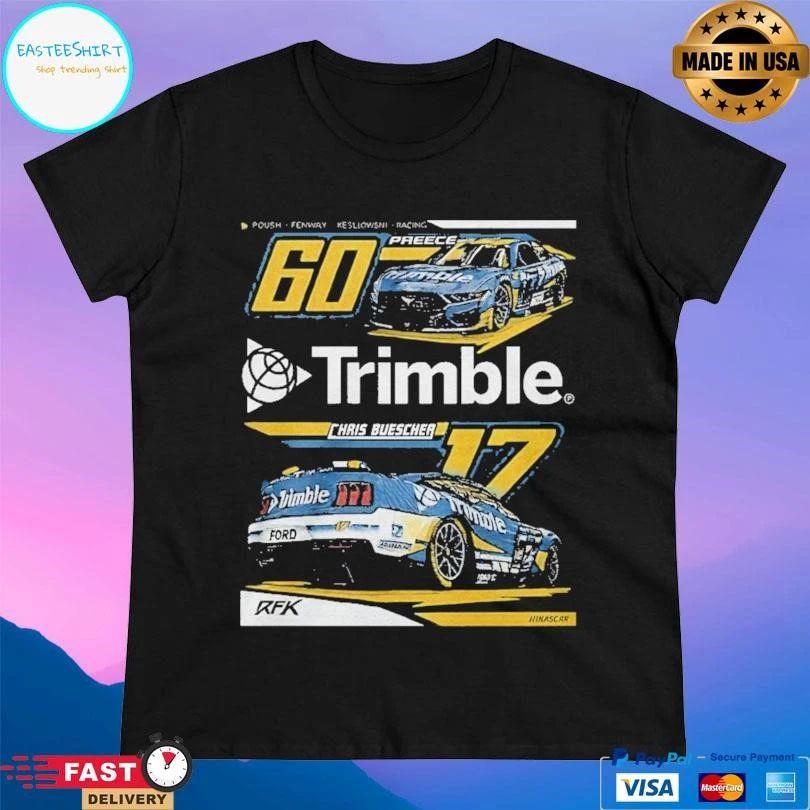 Nascar Rfk Trimble Chais Buescher 60 Preece T-shirts