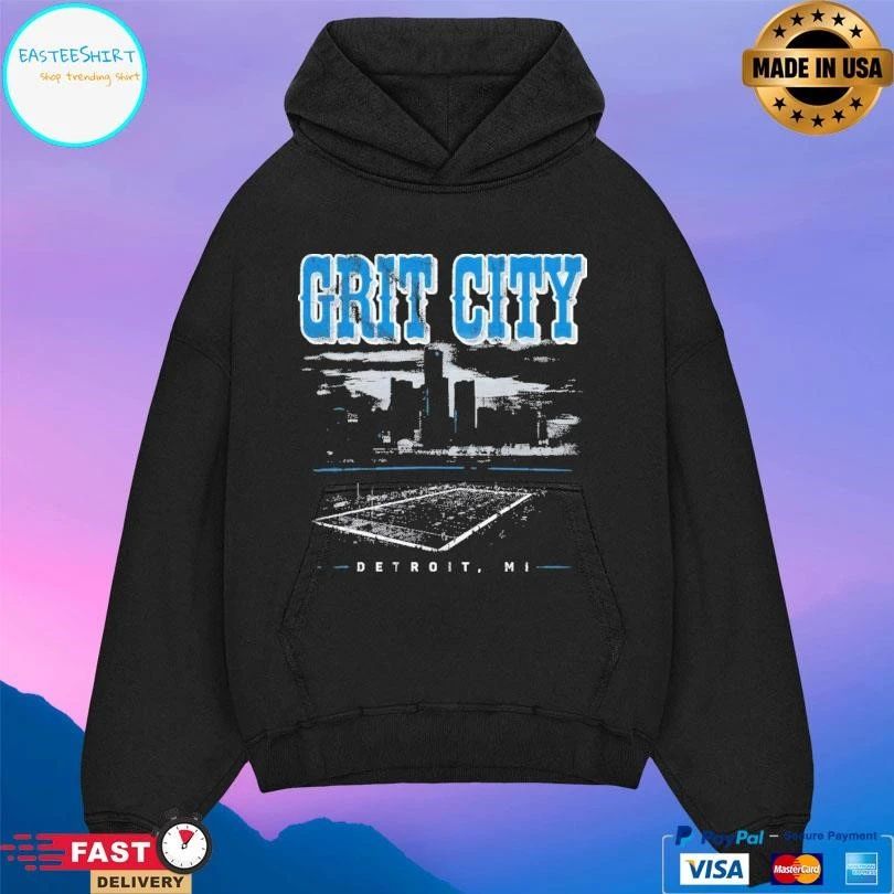 Grit City Detroit Mi T-shirts