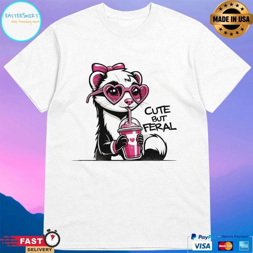 Cute But Feral Gangsta Ferret T-shirts
