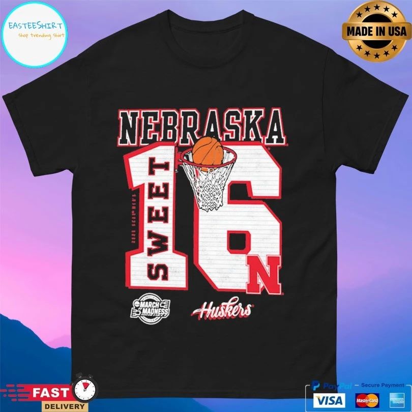 Nebraska Cornhuskers 2026 NCAA March Madness Sweet 16 T-shirt