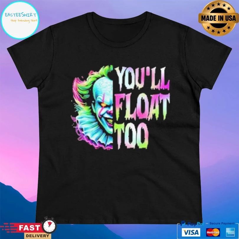 You’ll Float Too Horror Characters Movie Halloween 2025 T-shirts