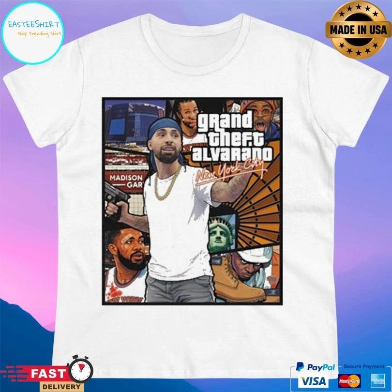 Jose Alvarado Grand Theft Alvarado New York City T-shirts