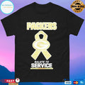Green Bay Packers Football Salute To Service T-shirts