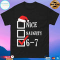 Youth Santa’s Nice Naughty 6-7 Checklist Christmas 2025 T-shirts