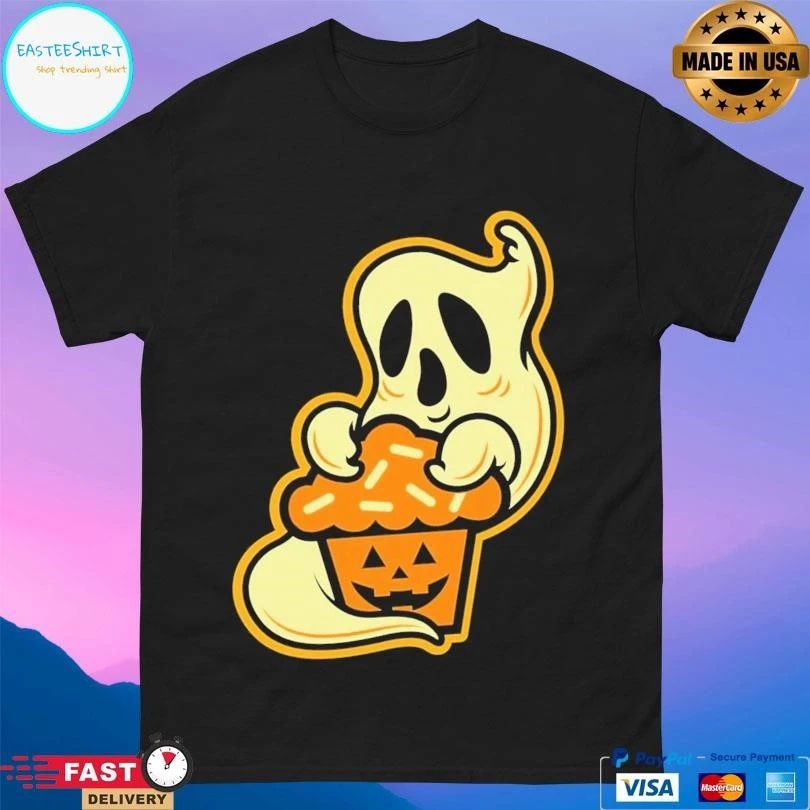 Spooky Sweet Ghost Johnny Cupcakes Halloween 2025 T-shirts