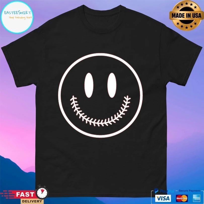 Baseball Smiley Face T-shirts
