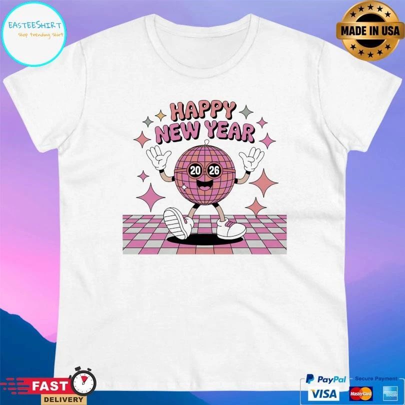 Happy New Year 2026 Disco T-shirts