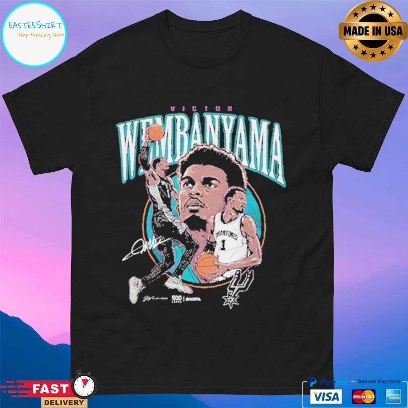 Victor Wembanyama San Antonio Spurs Trio Signature T-shirts
