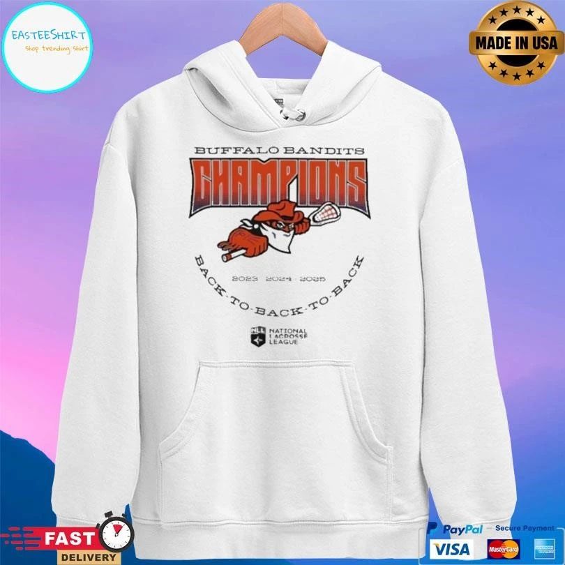 Buffalo Bandits Back To Back To Back Nll Champions 2025 T-shirts