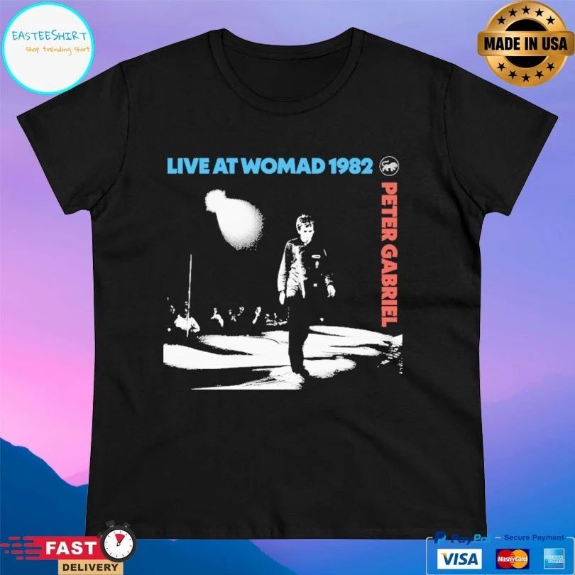Live At Womad 1982 Peter Gabriel T-shirts