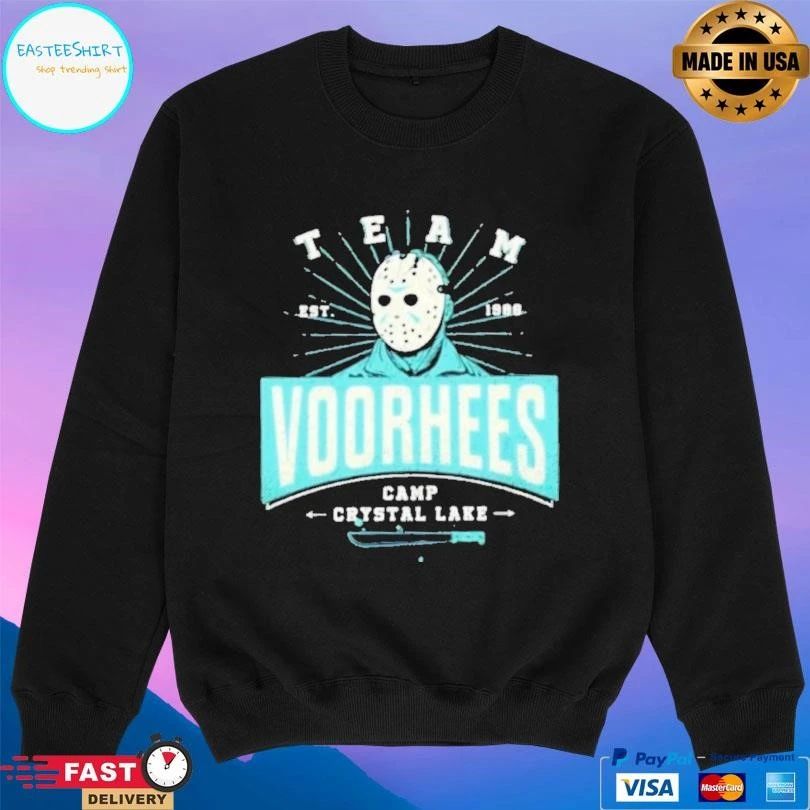 Team Voorhees Camp Crystal Lake Halloween 2025 T-shirts