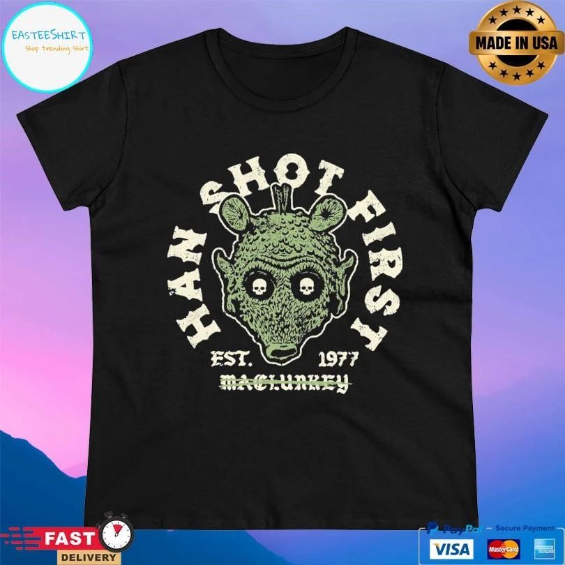 Han Shot First Machinery Est 1977 T-shirts