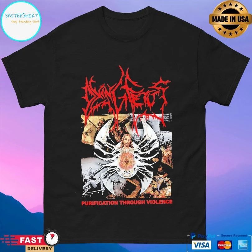 Dying Fetus Jesus Purification Through Violence T-shirts