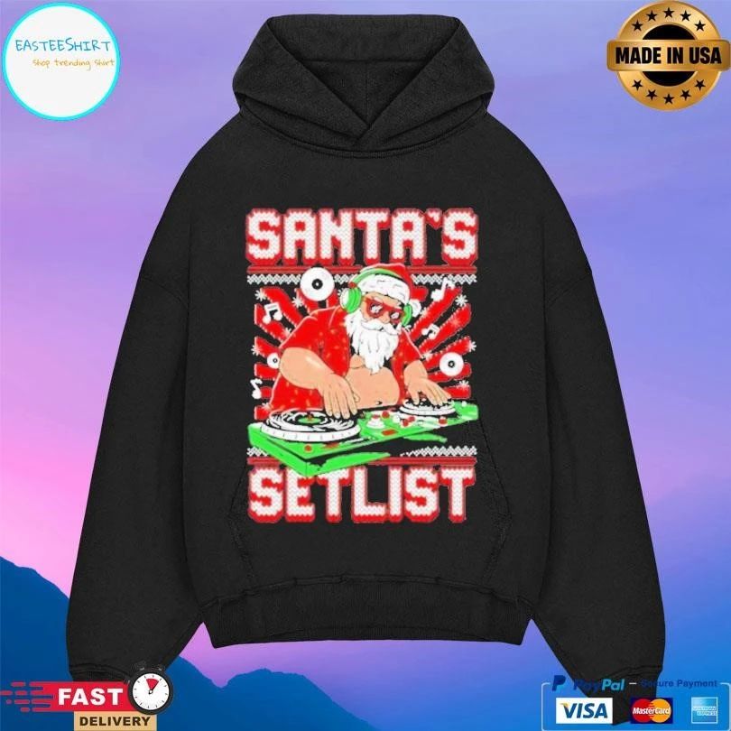 Santa’s Play Dj Setlist Ugly Christmas 2025 T-shirts