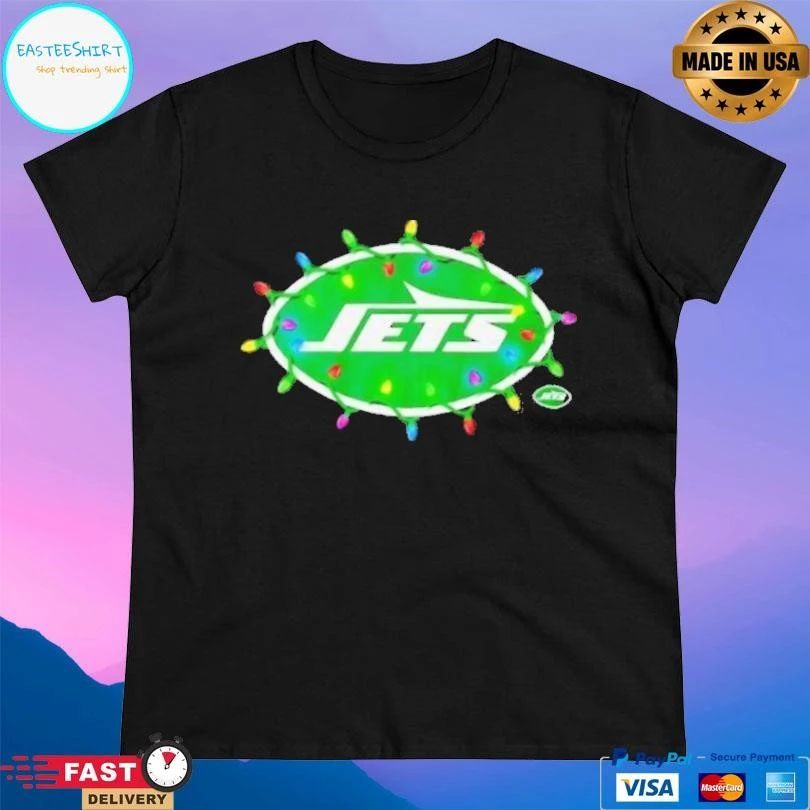 New York Jets Logo Holiday Lights T-shirts